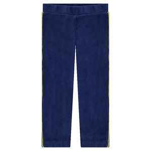 Legging en velours côtelé avec rayure contrastée 