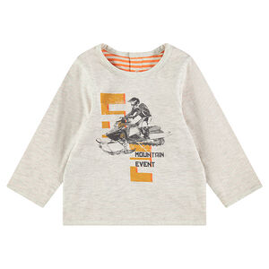 Camiseta de manga larga de punto reversible 
