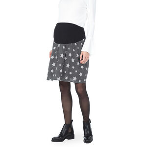 Falda de premamá con volantes y estrellas all over 