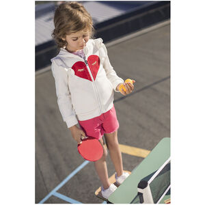 Chaqueta de felpa con capucha y volantes y dibujo de fantasía  Main Chaqueta de felpa con capucha y volantes y dibujo de fantasía