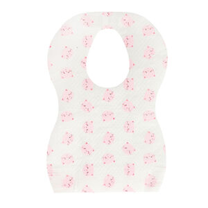 Baberos desechable estampado gato - 10 unidades 