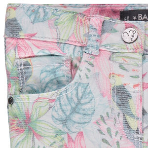 Pantacourt en twill imprimé  Main Pantacourt en twill imprimé