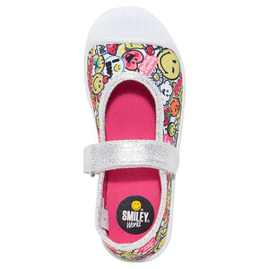 Merceditas de tela con brillos y estampado &copy;Smiley 