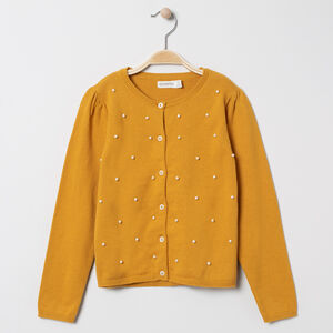 Gilet en tricot à perles fantaisie  