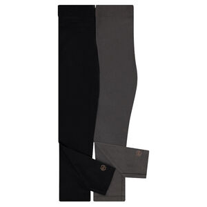 Júnior - Juego de 2 leggings de punto con logo estampado 