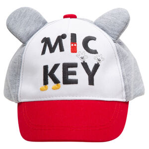 Visera con orejas de Mickey de relieve con inscripción bordada ©Disney 