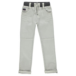 Vaqueros de efecto arrugado con cinturilla elástica 