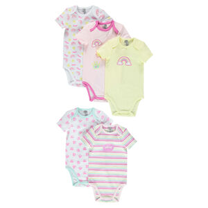 Pack de 5 bodies de fantasía con cierre adaptado a cada edad 