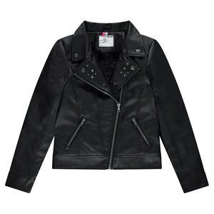 Júnior - Perfecto con efecto cuero y forro sherpa con remaches metálicos  Main Júnior - Perfecto con efecto cuero y forro sherpa con remaches metálicos