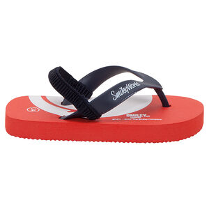 Chanclas con suela estampada ©Smiley y tira elástica  