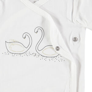 Pack de 5 bodies de manga corta y estampado de cisnes 