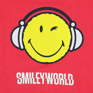 Camiseta de manga larga de punto con ©Smiley estampado 