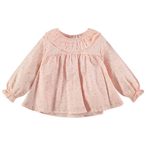 Túnica de manga larga con estrellas doradas estampadas all-over  Main Túnica de manga larga con estrellas doradas estampadas all-over