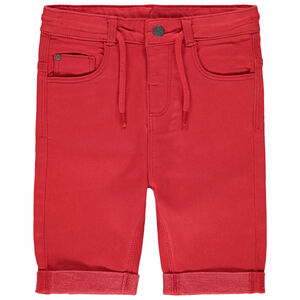 pantalon corto en toile con cordon 