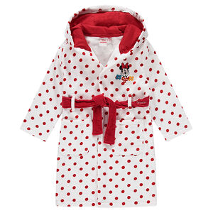 Albornoz con estampado Disney Minnie y lunares all over  Main Albornoz con estampado Disney Minnie y lunares all over