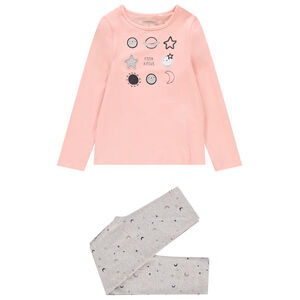 Pijama de  jersey motivo luna y estrellas  