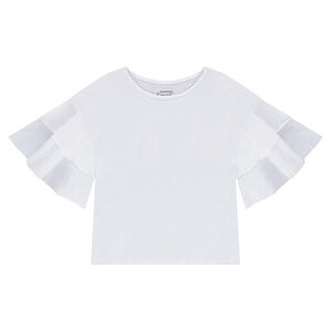 Júnior - Camiseta de punto con volantes en las mangas  Main Júnior - Camiseta de punto con volantes en las mangas