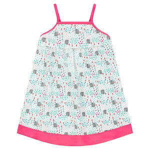 Robe maillot imprimée fantaisie style graphique 