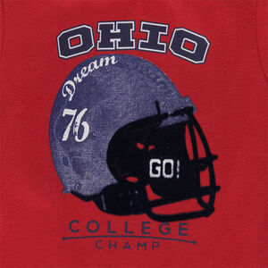 Tee-shirt manches courtes avec print casque sur le devant 