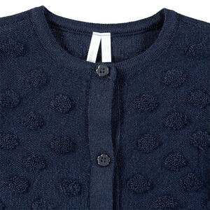 Chaqueta de punto con lunares con relieve  Main Chaqueta de punto con lunares con relieve