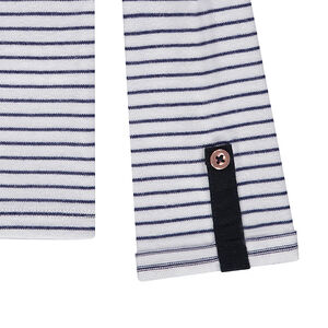 Júnior -Camiseta de manga larga de punto con tapetas con botones 