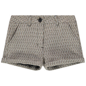 Short à chevrons en jacquard 