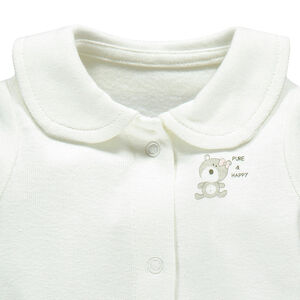 Body cuello Claudine manga larga de algodón bio  Main Body cuello Claudine manga larga de algodón bio