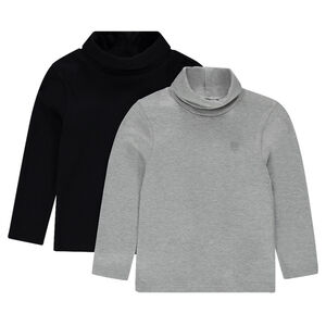 Pack de 2 camisetas de punto lisas 