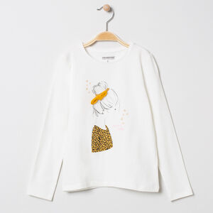 Camiseta de manga larga estampada niñita 