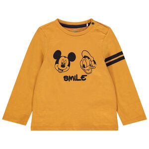 T-shirt manches longues en coton bio print Mickey et Donald Disney 