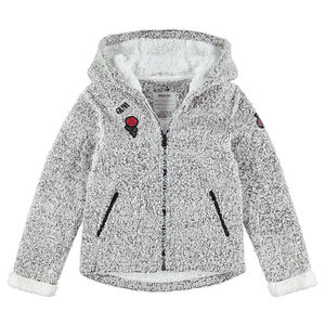 Júnior - Chaqueta de punto asargado con forro interior de borreguillo 
