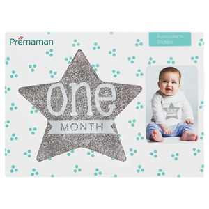 12 pegatinas con forma de estrella para cada mes 