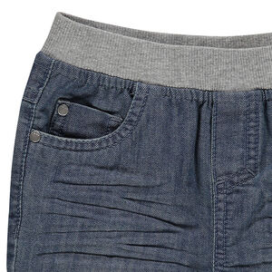 Jeans efecto usado cintura elástica 