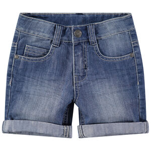 Bermuda efecto usado y efecto crinkle de jean 