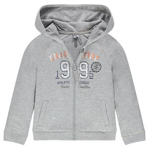 Chaqueta de felpa con cremallera y capucha  Main Chaqueta de felpa con cremallera y capucha