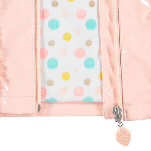 Parka con capucha de vinilo con forro de punto con lunares  Main Parka con capucha de vinilo con forro de punto con lunares