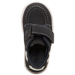 Náuticos con velcro y cordones de fantasía en el collarín 