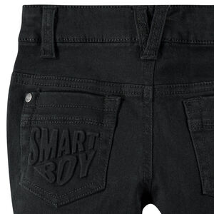 Pantalón de twill teñido con bolsillo tipo plastrón en la parte trasera 