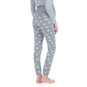 Pantalón homewear de premamá con nubes estampadas all over 