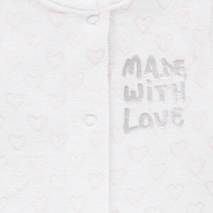 Mono de dormir de terciopelo con estampado con estampado 