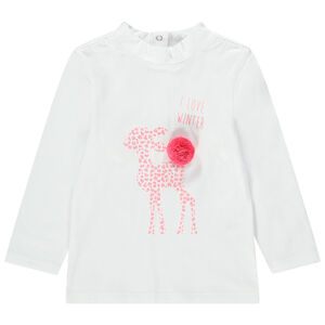 Camiseta interior con cuello subido de algodón ecológico y animal con estampado de leopardo  Main Camiseta interior con cuello subido de algodón ecológico y animal con estampado de leopardo