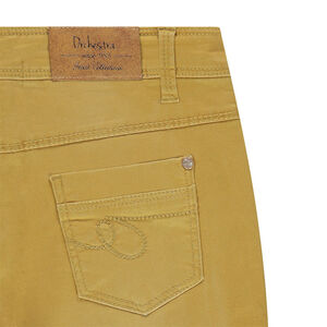 Júnior - Pantalón de sarga de corte slim con efecto desgastado y arrugado.  Main Júnior - Pantalón de sarga de corte slim con efecto desgastado y arrugado.