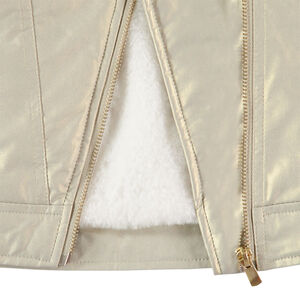 Perfecto en simili effet nacré doublé sherpa  Main Perfecto en simili effet nacré doublé sherpa