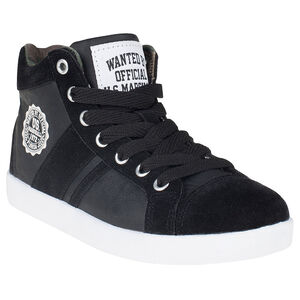 Zapatillas de deporte de caña alta de aspecto cuero US Marshall 