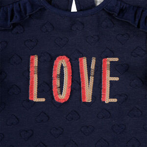 Sudadera de felpa de jacquard con dibujo y lentejuelas con flecos  Main Sudadera de felpa de jacquard con dibujo y lentejuelas con flecos