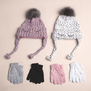 Gorro peruano de punto con detalles bordados y borla 