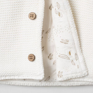 Gilet à capuche en maille doublé jersey imprimé  Main Gilet à capuche en maille doublé jersey imprimé