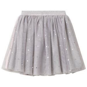 Jupe courte en tulle à étoiles 
