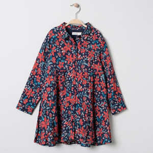 Robe manches longues imprimée fleurs all-over  Main Robe manches longues imprimée fleurs all-over