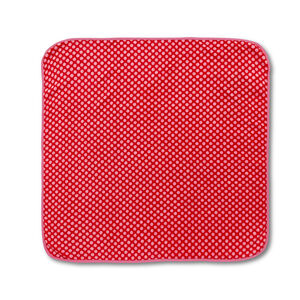 Cobija de tela sherpa estampado de puntos 